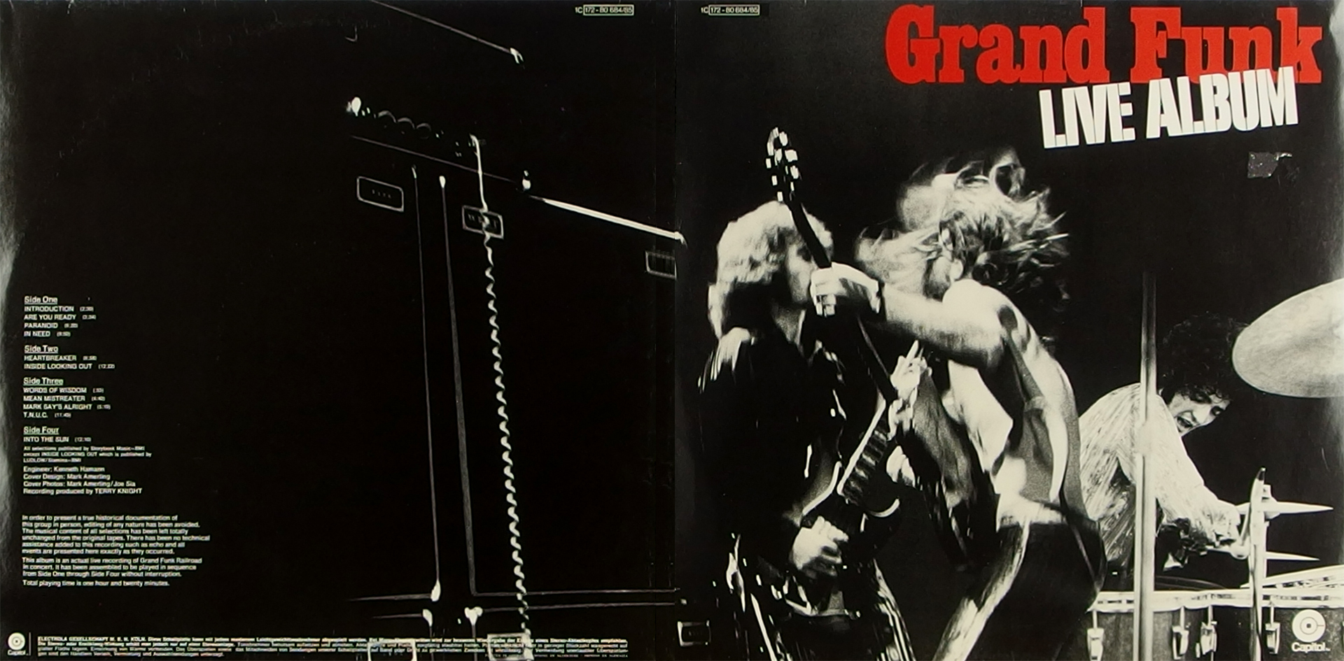 LP Cover: Grand Funk Railroad - Live Album - 1971