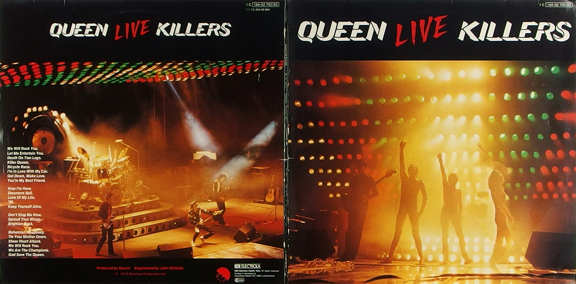 LP Cover: Queen - Live Killers - 1979